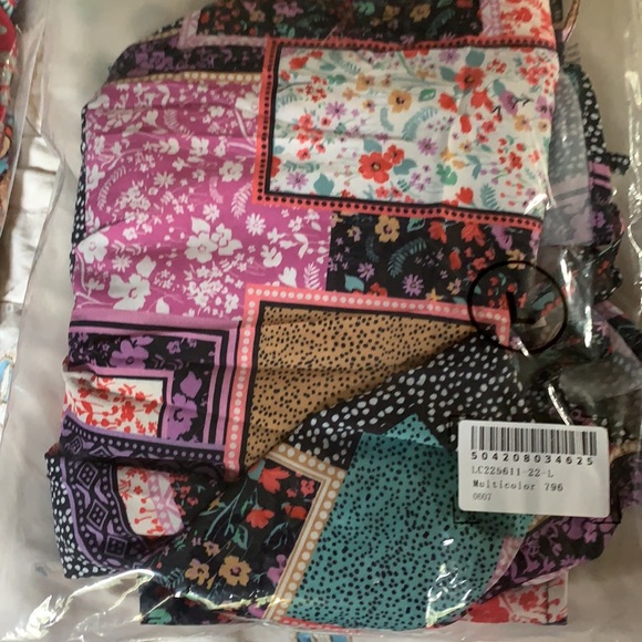 LAST ONE - Size L- Boho Floral Patchwork Dress- NWT - Picture 9 of 12